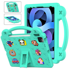 For iPad 10th Gen 10.9 2022 Handle Kickstand Children EVA Shockproof Tablet Case(Mint Green)