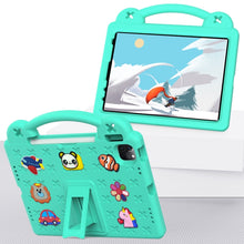 For iPad 10th Gen 10.9 2022 Handle Kickstand Children EVA Shockproof Tablet Case(Mint Green)