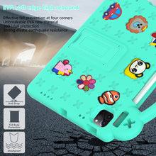 For iPad 10th Gen 10.9 2022 Handle Kickstand Children EVA Shockproof Tablet Case(Mint Green)