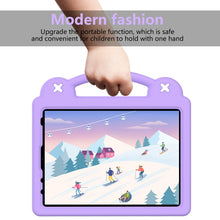 For iPad 10th Gen 10.9 2022 Handle Kickstand Children EVA Shockproof Tablet Case(Light Purple)