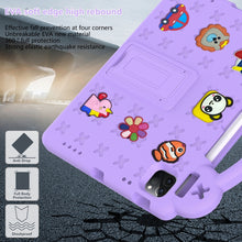 For iPad 10th Gen 10.9 2022 Handle Kickstand Children EVA Shockproof Tablet Case(Light Purple)