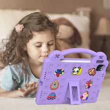 For iPad 10th Gen 10.9 2022 Handle Kickstand Children EVA Shockproof Tablet Case(Light Purple)