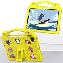 For iPad 10th Gen 10.9 2022 Handle Kickstand Children EVA Shockproof Tablet Case(Yellow)