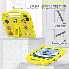 For iPad 10th Gen 10.9 2022 Handle Kickstand Children EVA Shockproof Tablet Case(Yellow)