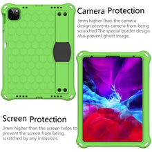 For iPad 10th Gen 10.9 2022 Honeycomb Design EVA + PC Anti Falling Tablet Protective Case(Green+Black)