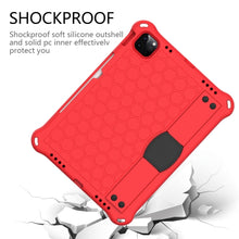 For iPad 10th Gen 10.9 2022 Honeycomb Design EVA + PC Anti Falling Tablet Protective Case(Red Black)