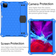 For iPad 10th Gen 10.9 2022 Honeycomb Design EVA + PC Anti Falling Tablet Protective Case(Blue Black)