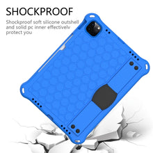 For iPad 10th Gen 10.9 2022 Honeycomb Design EVA + PC Anti Falling Tablet Protective Case(Blue Black)