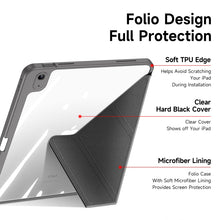 For iPad 10th Gen 10.9 2022 DUX DUCIS Magi Series Smart Leather Tablet Case(Grey)