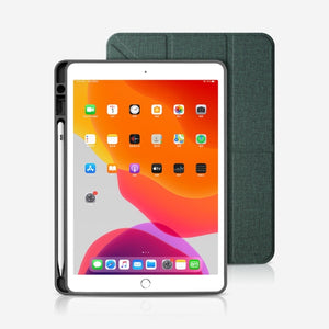 For iPad 10th Gen 10.9 2022 Mutural Multi-fold Smart Leather Tablet Case(Green)
