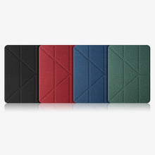 For iPad 10th Gen 10.9 2022 Mutural Multi-fold Smart Leather Tablet Case(Green)