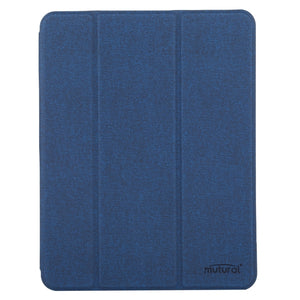 For iPad 10th Gen 10.9 2022 Mutural YASHI Series Tablet Leather Smart Case(Blue)