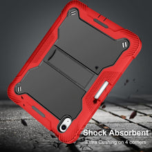 For iPad 10th Gen 10.9 2022 Silicone + PC Shockproof Tablet Case(Red+Black)