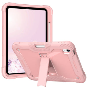 For iPad 10th Gen 10.9 2022 Silicone + PC Shockproof Tablet Case(Rose Gold)