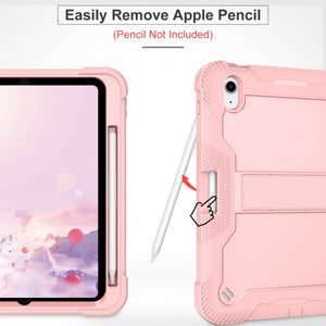 For iPad 10th Gen 10.9 2022 Silicone + PC Shockproof Tablet Case(Rose Gold)