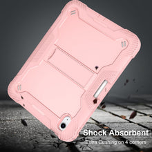 For iPad 10th Gen 10.9 2022 Silicone + PC Shockproof Tablet Case(Rose Gold)