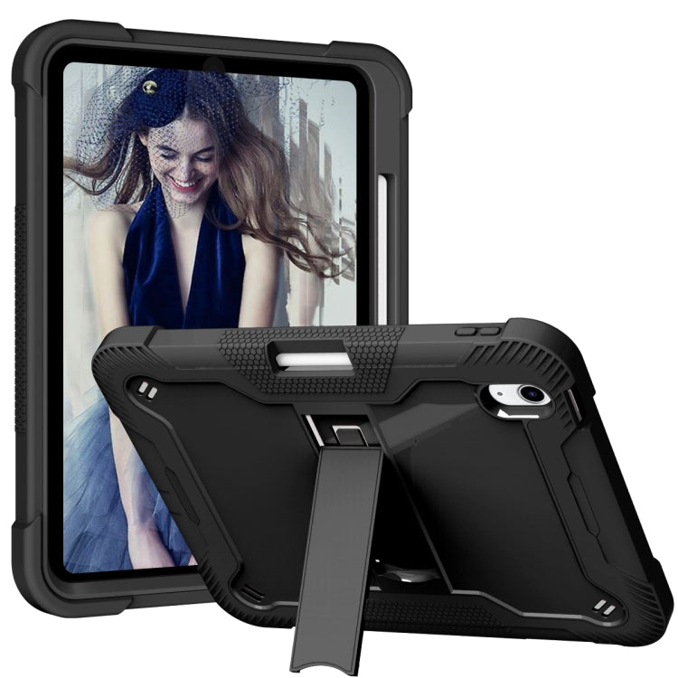 For iPad 10th Gen 10.9 2022 Silicone + PC Shockproof Tablet Case(Black)