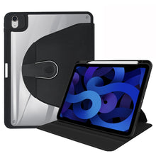 For iPad 10th Gen 10.9 2022 Acrylic 360 Degree Rotation Holder Tablet Leather Case(Black)