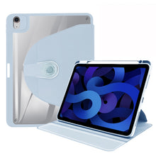 For iPad 10th Gen 10.9 2022 Acrylic 360 Degree Rotation Holder Tablet Leather Case(White Ice)