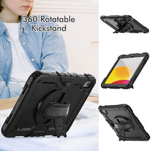 For iPad 10th Gen 10.9 2022 Silicone + PC Full Body Protection Tablet Case(Black)