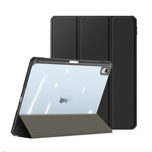 For iPad 10th Gen 10.9 2022 DUX DUCIS TOBY Series Antiskid Leather Smart Tablet Case(Black)