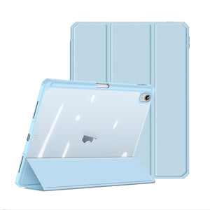 For iPad 10th Gen 10.9 2022 DUX DUCIS TOBY Series Antiskid Leather Smart Tablet Case(Blue)