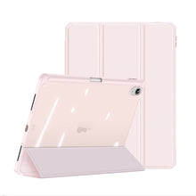 For iPad 10th Gen 10.9 2022 DUX DUCIS TOBY Series Antiskid Leather Smart Tablet Case(Pink)