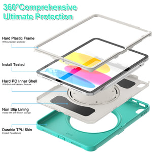 For iPad 10th Gen 10.9 2022 Shockproof TPU + PC Protective Tablet Case(Mint Green)