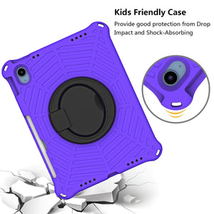 For iPad 10th Gen 10.9 2022 Spider King Silicone Protective Tablet Case(Purple)