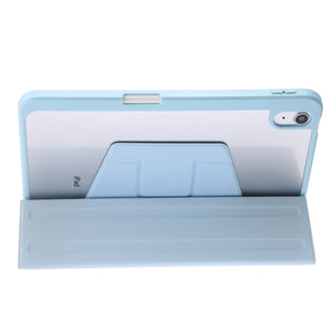 For iPad 10th Gen 10.9 2022 3-Fold 360 Rotation Acrylic Leather Smart Tablet Case(Baby Blue)