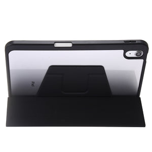 For iPad 10th Gen 10.9 2022 3-Fold 360 Rotation Acrylic Leather Smart Tablet Case(Black)