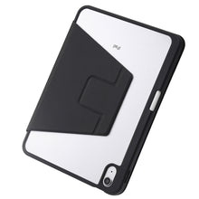 For iPad 10th Gen 10.9 2022 3-Fold 360 Rotation Acrylic Leather Smart Tablet Case(Black)