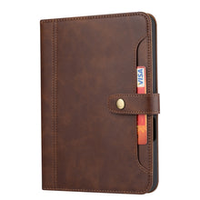 For iPad 10th Gen 10.9 2022 Calf Texture Double Fold Leather Smart Tablet Case(Coffee)