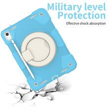 For iPad 10th Gen 10.9 2022 360 Rotation PC+Silicone Tablet Case(Sky Blue)