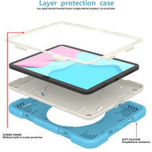 For iPad 10th Gen 10.9 2022 360 Rotation PC+Silicone Tablet Case(Sky Blue)