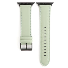 For Apple Watch Ultra 49mm / Series 8&7 45mm / SE 2&6&SE&5&4 44mm / 3&2&1 42mm Cowhide Texture Leather Watch Band(Green)