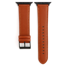 For Apple Watch Series 7 45mm / 6 & SE & 5 & 4 44mm / 3 & 2 & 1 42mm Cowhide Texture Leather Watch Band(Brown)