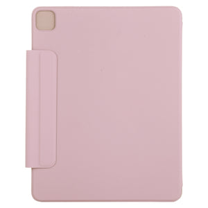 For iPad Pro 11 2022 / 2021 / iPad Pro 11 inch 2020 / Pro 11 2018 / Air 2020 10.9 Horizontal Flip Ultra-thin Double-sided Clip Active Buckle Magnetic PU Leather Tablet Case With Three-folding Holder & Sleep / Wake-up Function(Pink)