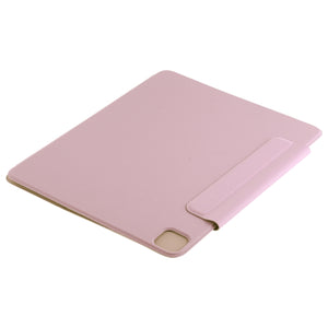 For iPad Pro 11 2022 / 2021 / iPad Pro 11 inch 2020 / Pro 11 2018 / Air 2020 10.9 Horizontal Flip Ultra-thin Double-sided Clip Active Buckle Magnetic PU Leather Tablet Case With Three-folding Holder & Sleep / Wake-up Function(Pink)