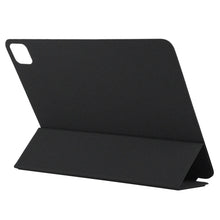 For iPad Pro 12.9 inch(2020) Horizontal Flip Ultra-thin Double-sided Clip Non-buckle Magnetic PU Leather Tablet Case With Three-folding Holder & Sleep / Wake-up Function(Black)