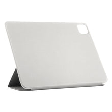 For iPad Pro 12.9 inch(2020) Horizontal Flip Ultra-thin Double-sided Clip Non-buckle Magnetic PU Leather Tablet Case With Three-folding Holder & Sleep / Wake-up Function(Grey)