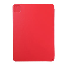 For iPad Pro 12.9 inch(2020) Horizontal Flip Ultra-thin Double-sided Clip Non-buckle Magnetic PU Leather Tablet Case With Three-folding Holder & Sleep / Wake-up Function(Red)