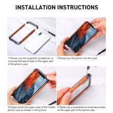 For iPhone 11 Pro R-JUST Metal + Wood Frame Protective Case