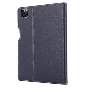 For iPad Pro 11 inch (2020) GEBEI PU+TPU Horizontal Flip Protective Tablet Case with Holder & Card Slots(Blue)