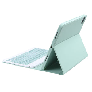 C-11B For iPad Pro 11 inch (2020) Detachable ABS Candy Color Bluetooth Keyboard Tablet Case with Stand & Pen Slot(Green)