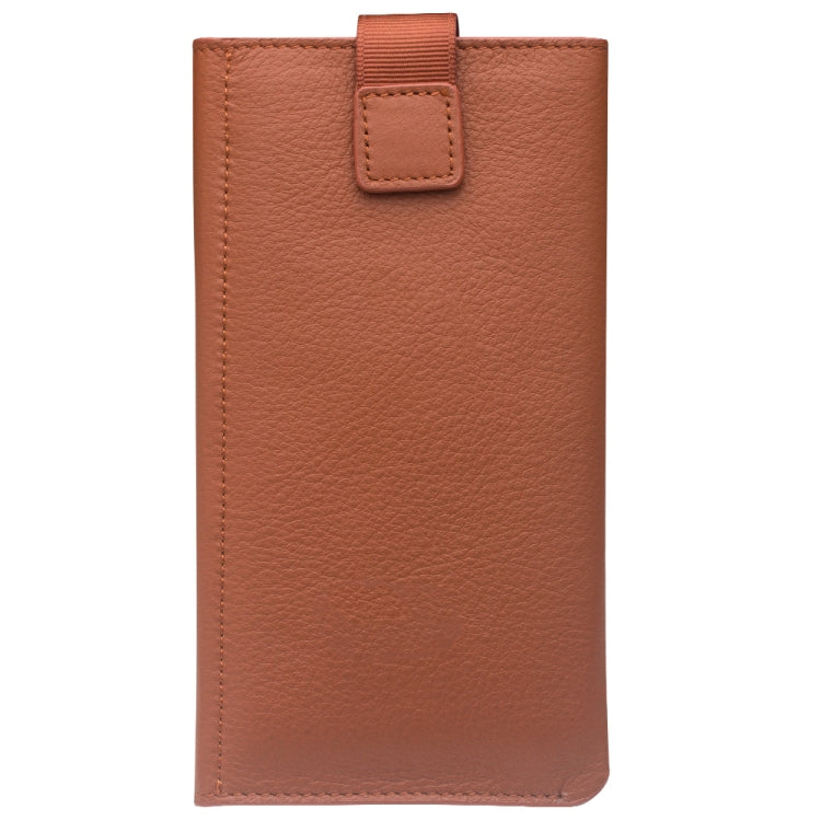 For iPhone X / XS QIALINO Nappa Texture Top-grain Leather Horizontal Flip Wallet Case with Card Slots(Brown)