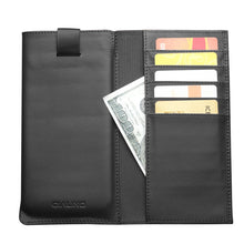 For iPhone 11 QIALINO Nappa Texture Top-grain Leather Horizontal Flip Wallet Case with Card Slots(Black)