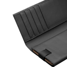 For iPhone 11 Pro Max QIALINO Nappa Texture Top-grain Leather Horizontal Flip Wallet Case with Card Slots(Black)