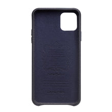 For iPhone 11 Pro QIALINO Shockproof Top-grain Leather Protective Case(Royal Blue)