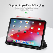 For iPad Air 2022 / 2020 10.9 DUX DUCIS Domo Series Horizontal Flip Magnetic TPU + PU Leather Case with Three-folding Holder & Pen Slot(Black)